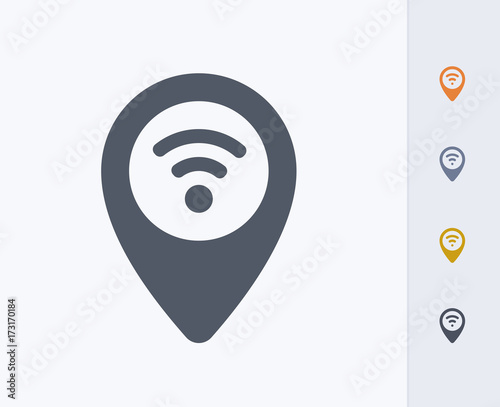 Hotspot Location - Carbon Icons. A professional, pixel-perfect icon designed on a 32 x 32 pixel grid and redesigned on a 16 x 16 pixel grid for very small sizes.
