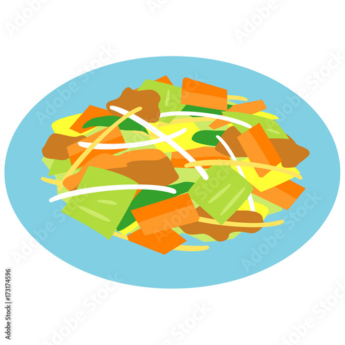 野菜炒め Stock イラスト Adobe Stock 野菜炒め Stock イラスト Adobe Stock