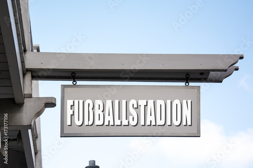 Schild 267 - Fussballstadion