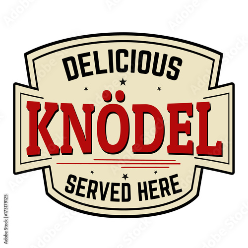 Knodel sticker or label