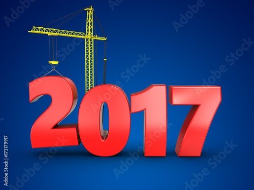 3d 2017 year with crane