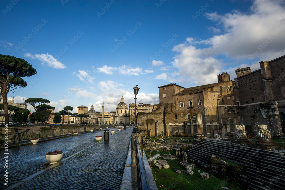 Trajan forum in italy