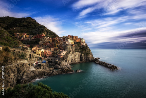 Manarola during sunset