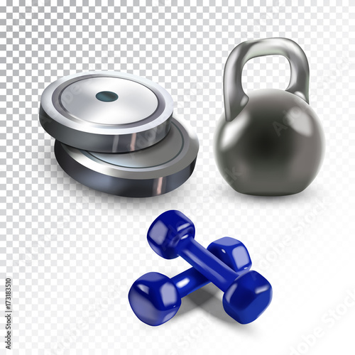 Vector realistic illustration of sport equipment.