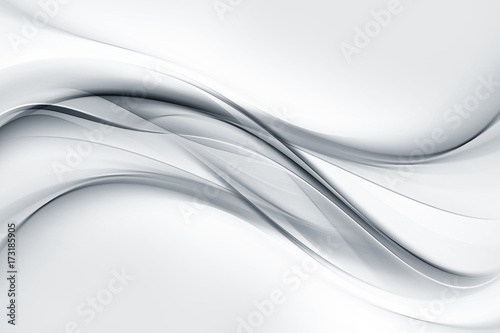 Bright gray and white waves background.