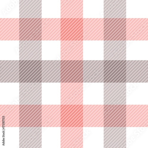 Vector gingham seamless pattern in red