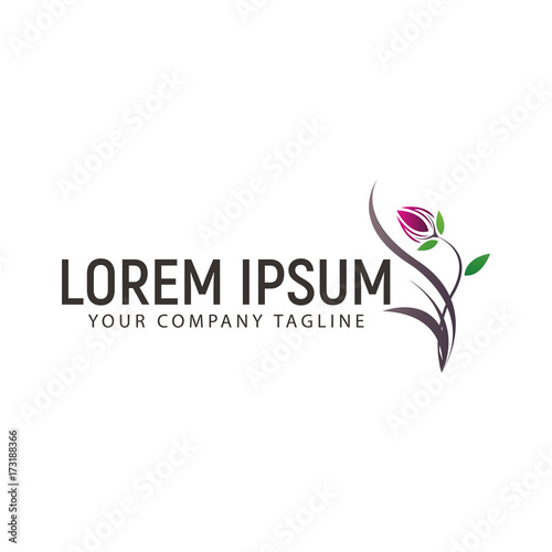 Flower Logo design concept template