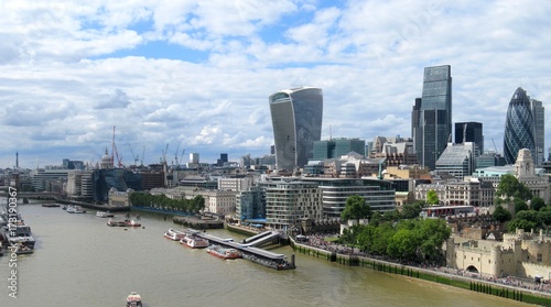 Aerial image of London  UK.