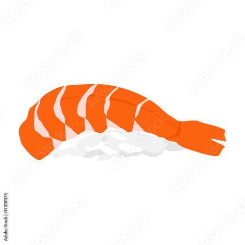 Sushi ebi vector
