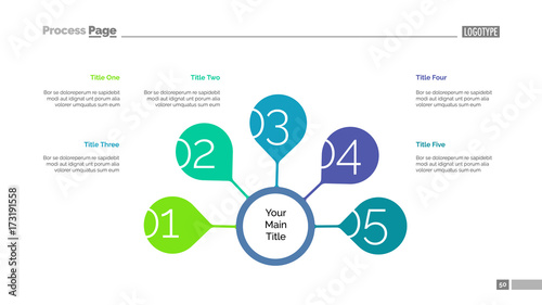 Five Steps Strategy Slide Template