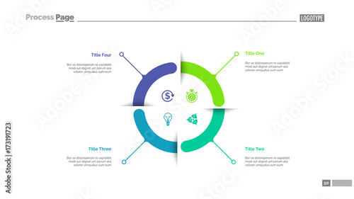 Four Aspects Circle Diagram Slide Template