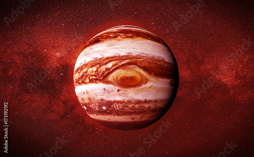 Fototapeta Naklejka Na Ścianę i Meble -  planet Jupiter and the stars of the galaxy 