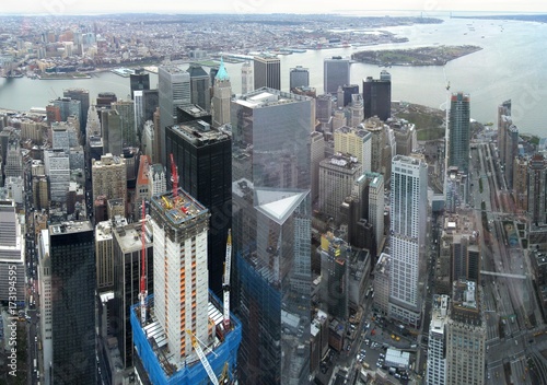 Aerial image of Manhattan  New York