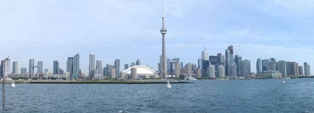 Panorama of skyline of Toronto, Canada