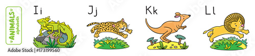 Animals alphabet or ABC.