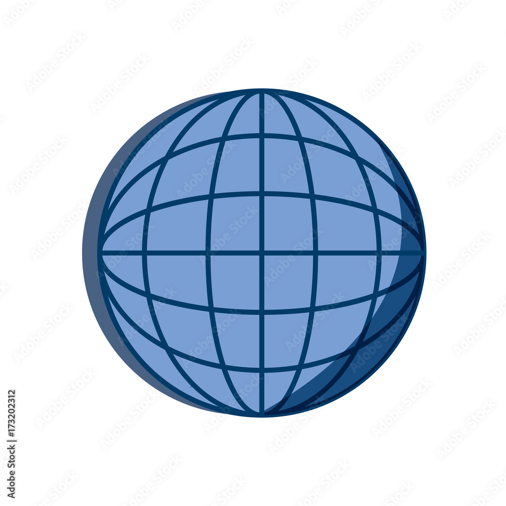 global sphere icon over white background vector illustration global sphere icon over white background vector illustration