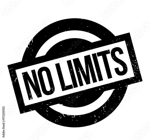 No Limits rubber stamp. Grunge design with dust scratches. Effects can be easily removed for a clean, crisp look. Color is easily changed.