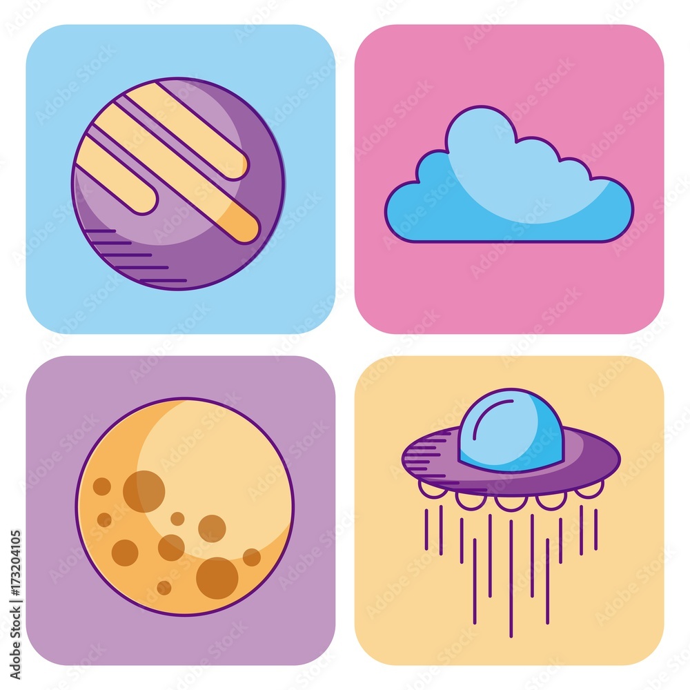 space and astronomy science universe elements set space and astronomy science universe elements set