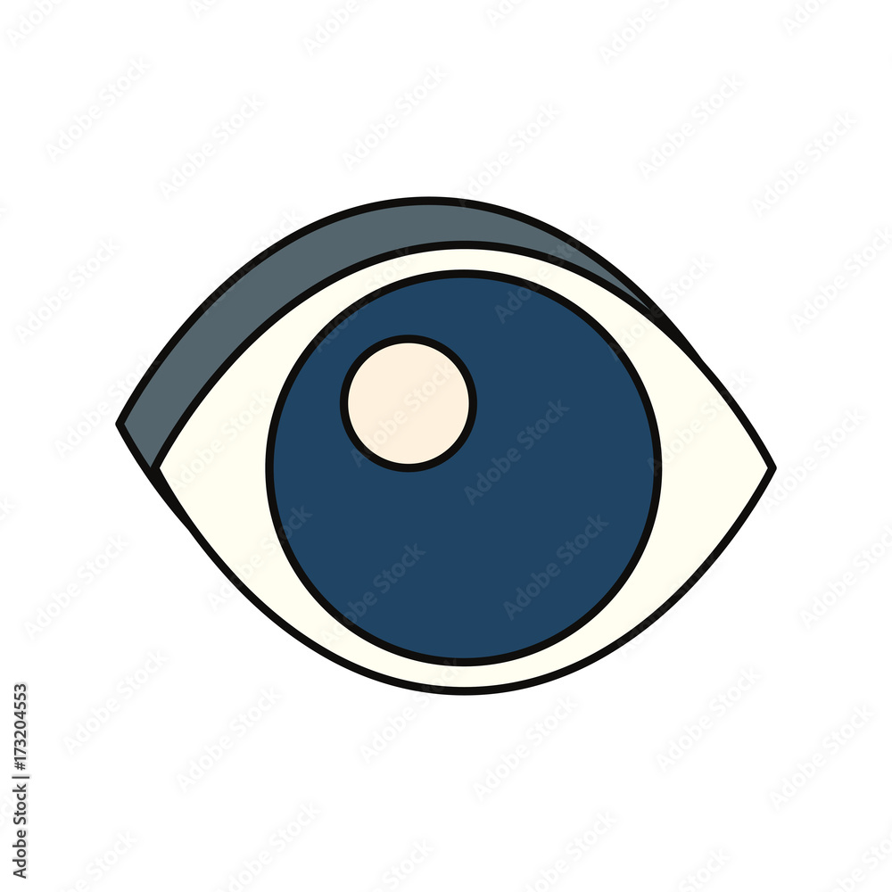 eye icon over white background vector illustration eye icon over white background vector illustration