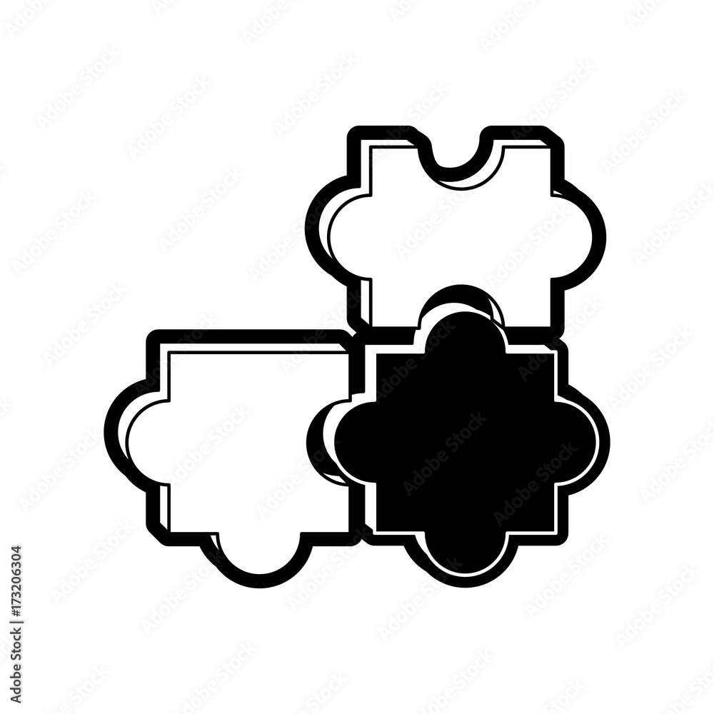 jigsaw puzzles icon over white background vector illustration jigsaw puzzles icon over white background vector illustration