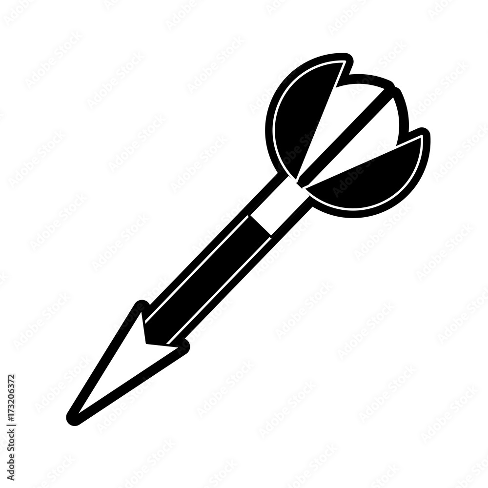 arrow icon over white background vector illustration arrow icon over white background vector illustration