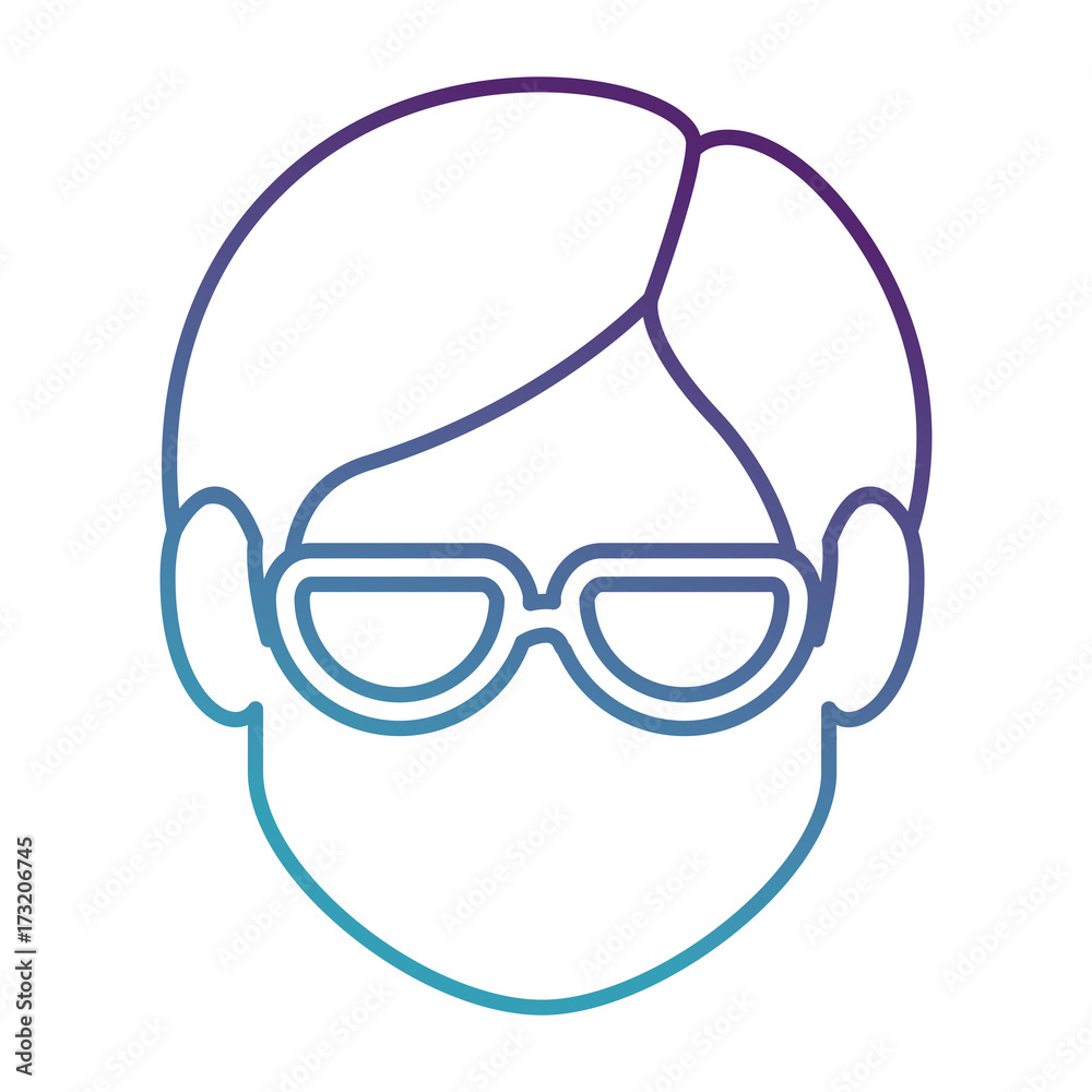 young man head avatar character young man head avatar character