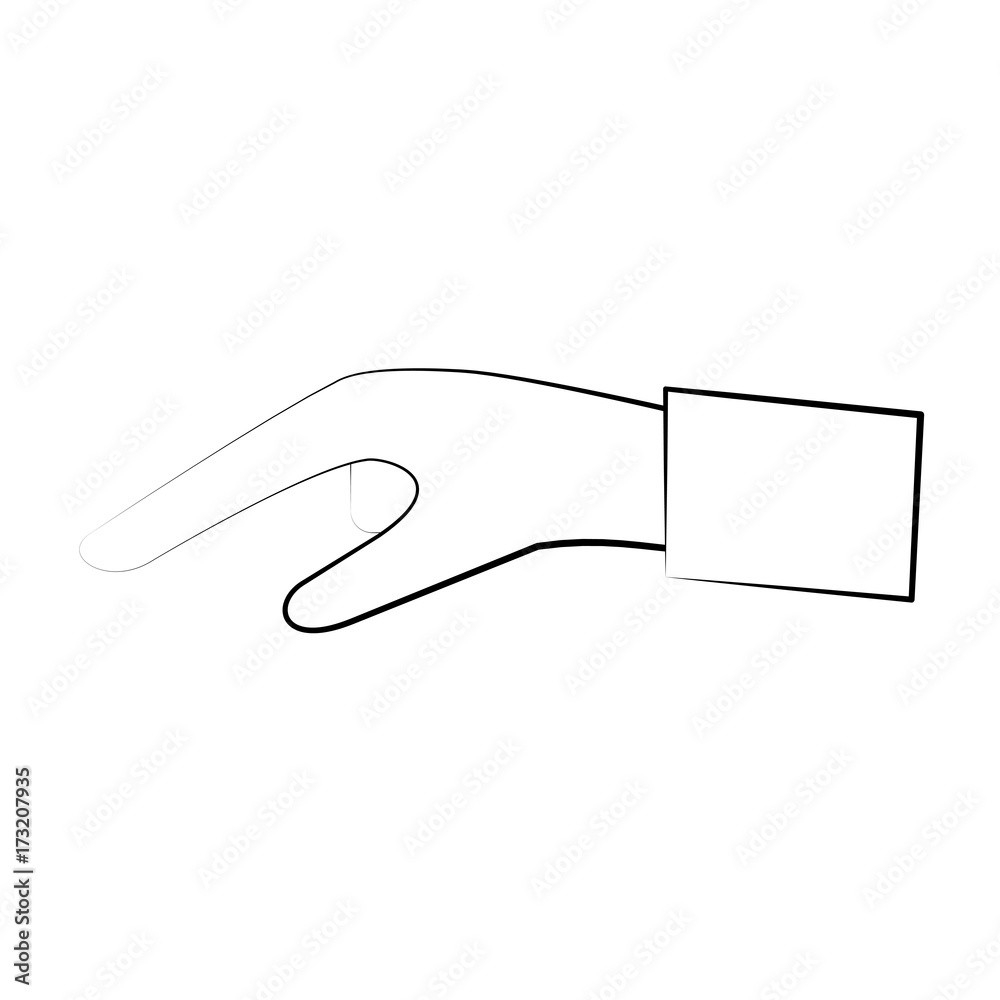 Hand touching something icon vector illustration graphic design Hand touching something icon vector illustration graphic design