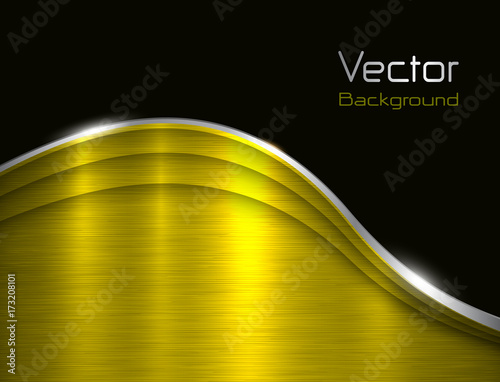 Background gold metallic with brushed metal  texture