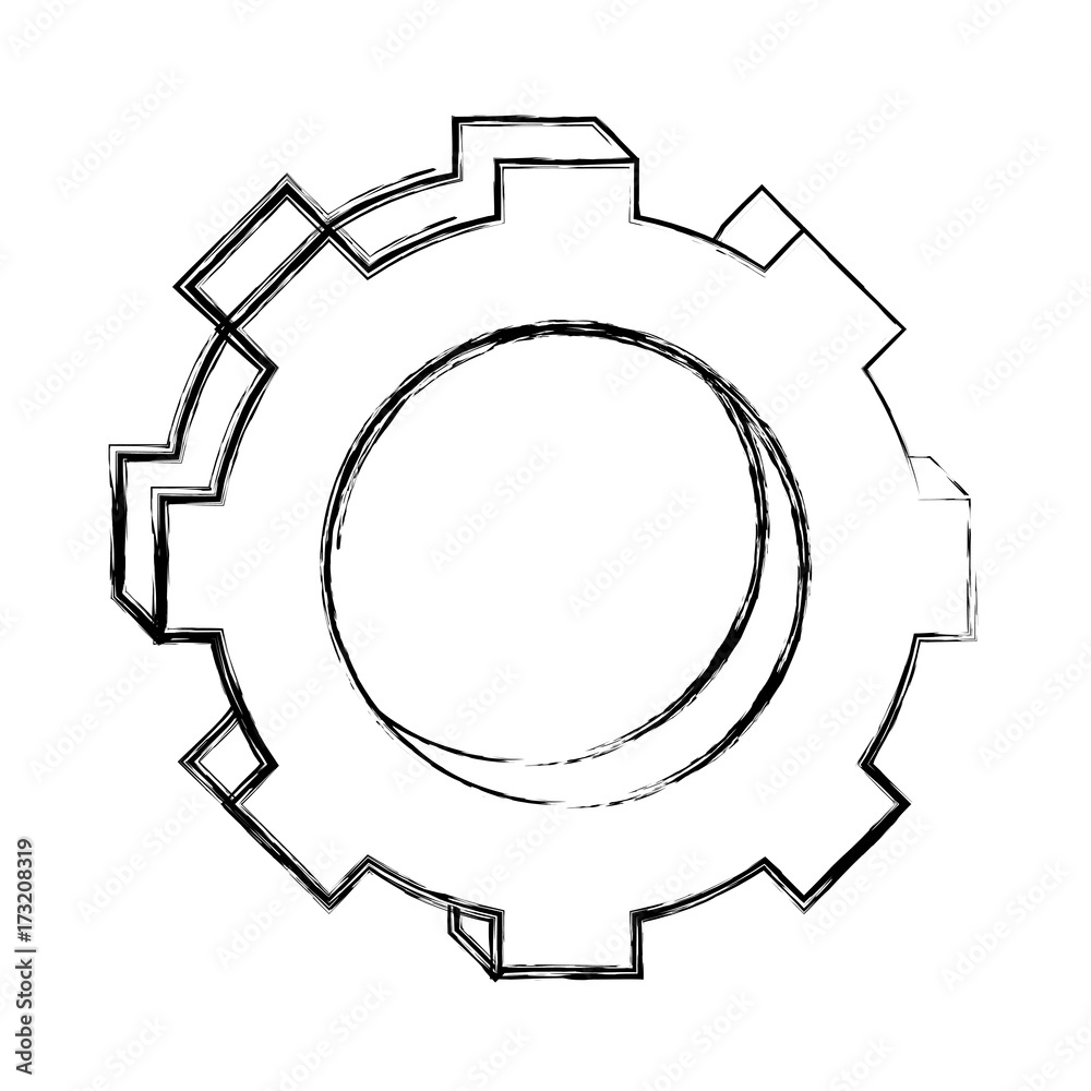 gear wheel icon over white background vector illustration gear wheel icon over white background vector illustration