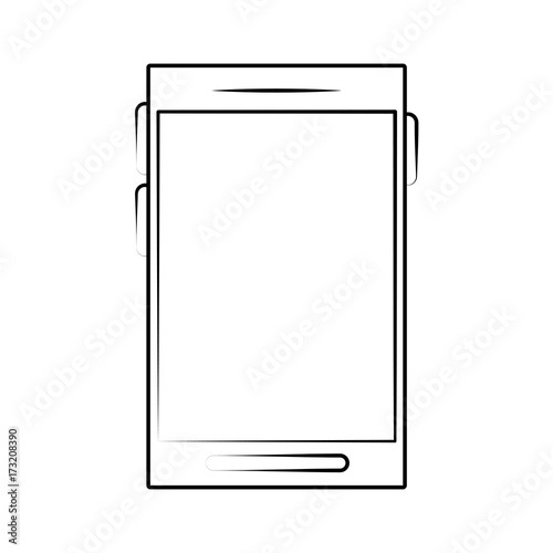 Smartphone mobile technology icon vector illustration graphic design