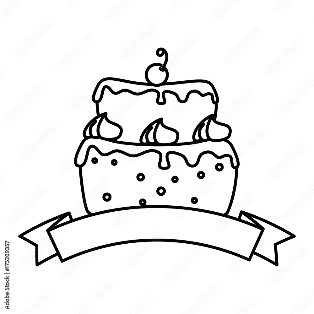 delicious cake with cherry delicious cake with cherry