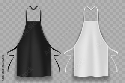 black and white apron Fototapete