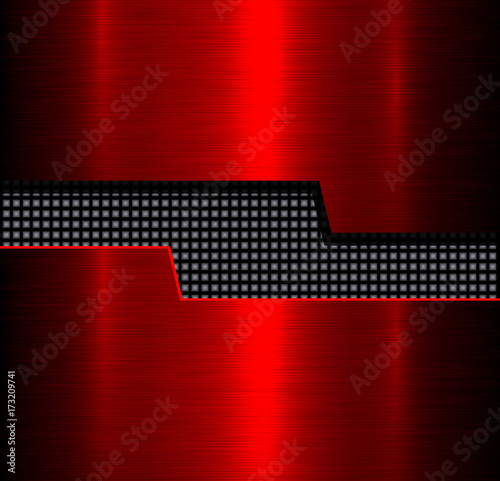 Metal background texture red