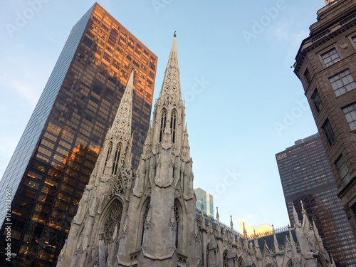 part of St. patrick Cathedral in new York City