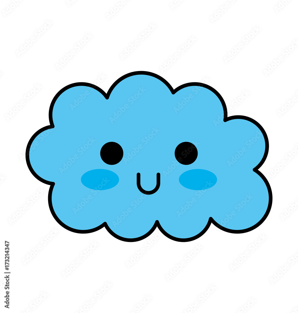 kawaii cloud funny cartoon decoration kawaii cloud funny cartoon decoration
