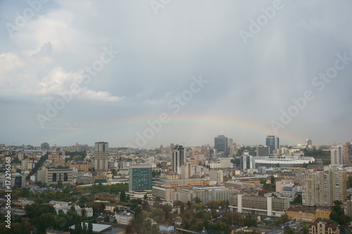 Kiev: rainbow after rain