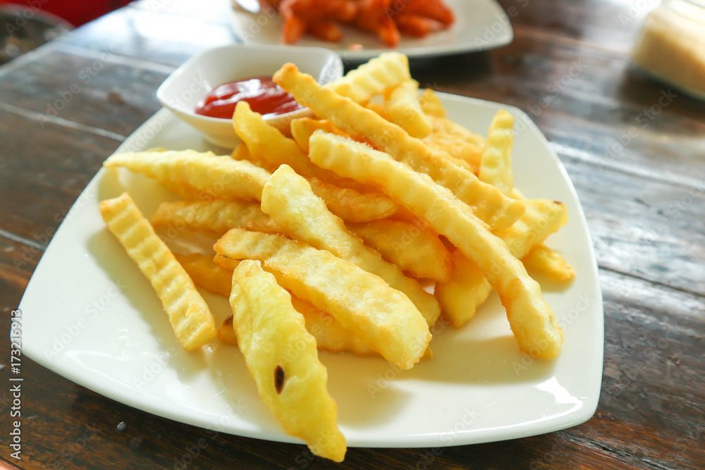 french fries or fried potato french fries or fried potato
