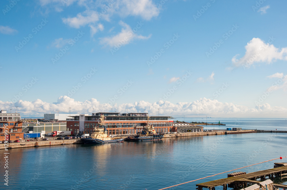 Naklejka premium Nordhavn District in Copenhagen Denmark