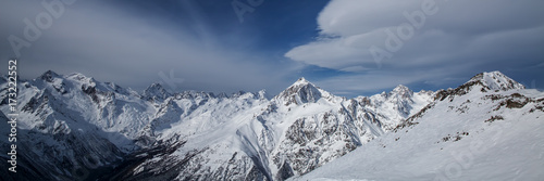 Mountain peak landscape photo