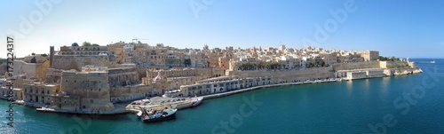 Architecture of Meditarranean city of Valletta, Malta