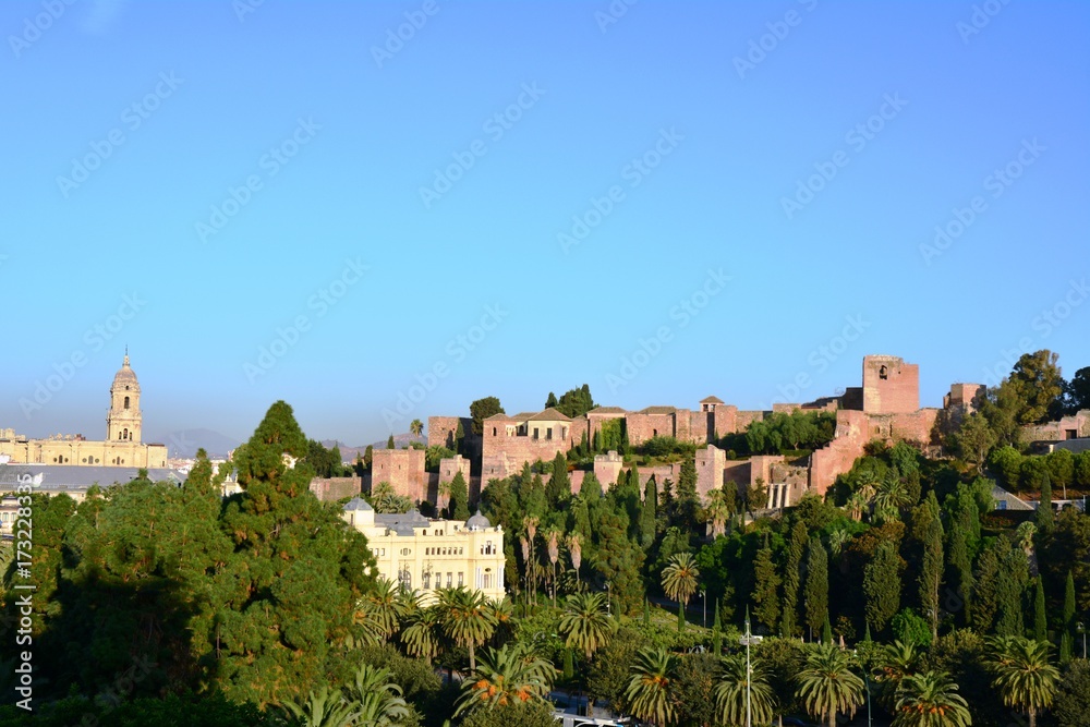 Alcazaba Festung Burg in Málaga, Spanien