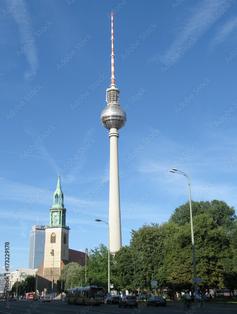 Obraz premium Architecture of East-Berlin, Germany