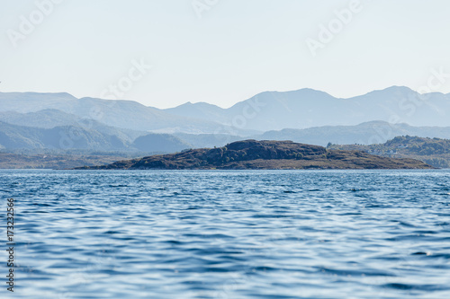 Beautiful view on norwegian fjords