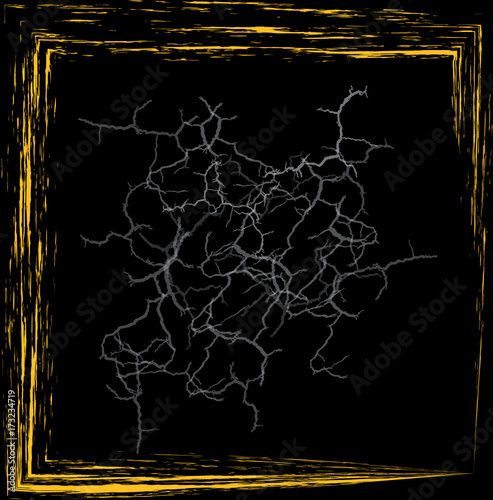 Black Square of Malevich in a wooden frame