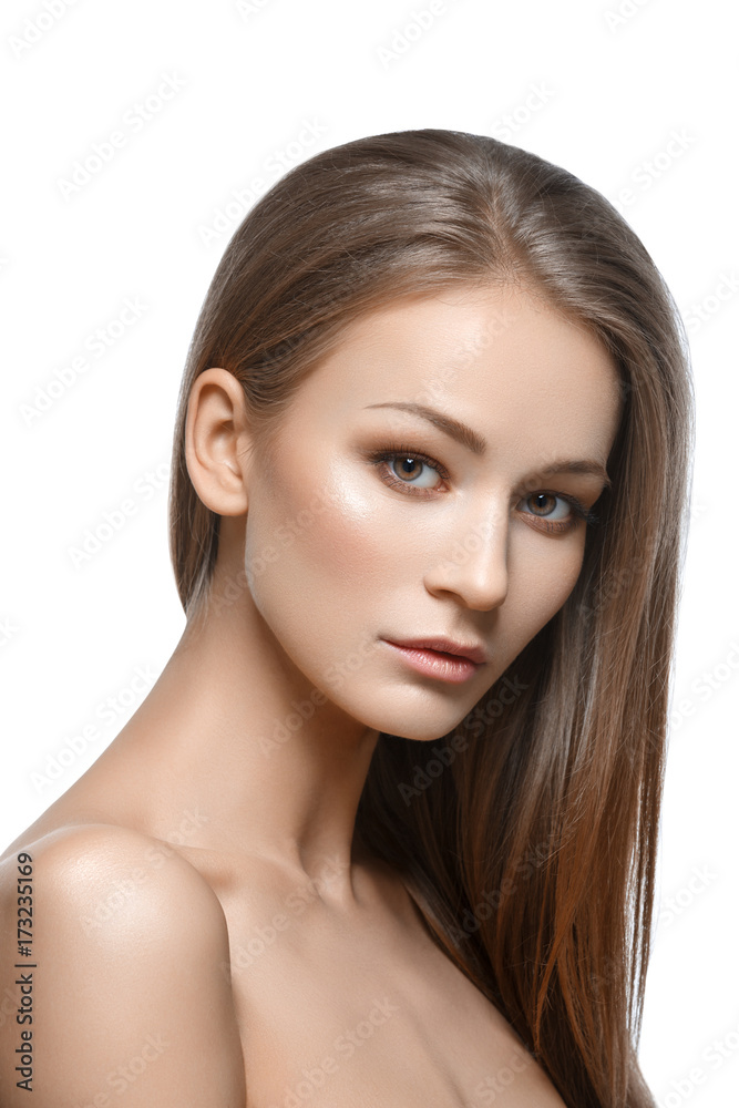 beautiful girl with natural makeup beautiful girl with natural makeup