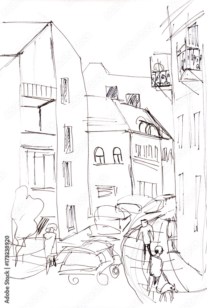 Obraz premium streets of Vilnius