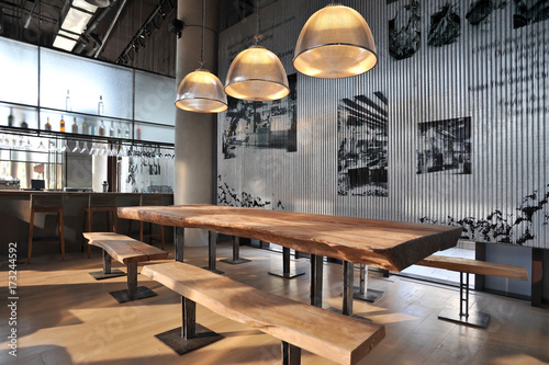 Industrial loft bar style