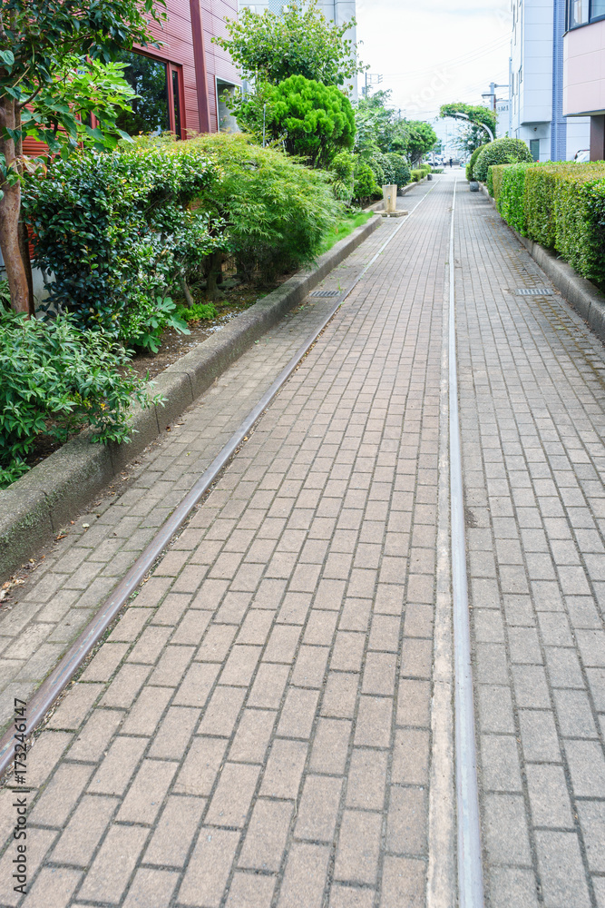 廃線となった蛇松線の線路 廃線となった蛇松線の線路
