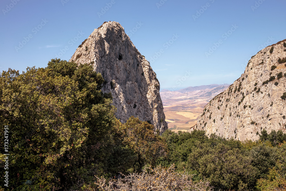 Hiking in the Hills of Ficuzza, Sicily in Italy, Europe