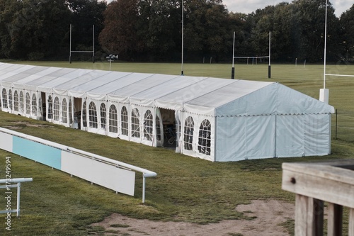 White banquet tent